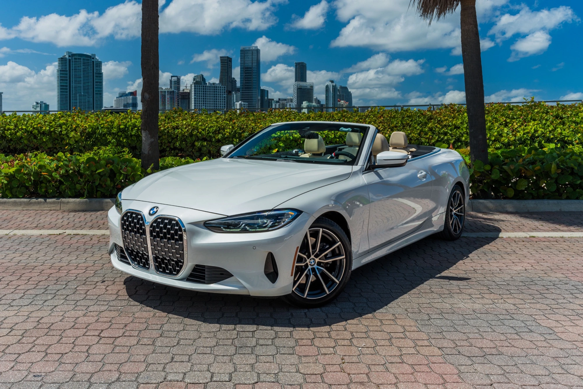 White BMW 430i Convertible in Miami